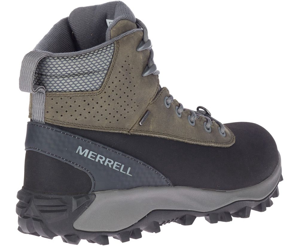 Botas Homem - Merrell Thermo Kiruna Mid Shell Waterproof - Cinzentas/Pretas - YQB391670